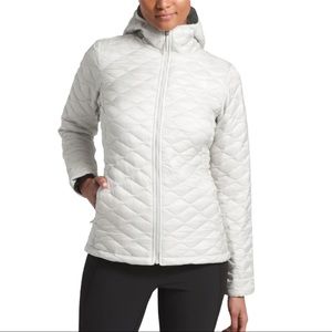 The North Face Jackets \u0026 Coats | The North Face Thermoball Hoodie Tin Grey White Ginkgo Print Jacket | Color: Gray/White | Size: M | Sallyh88's Closet